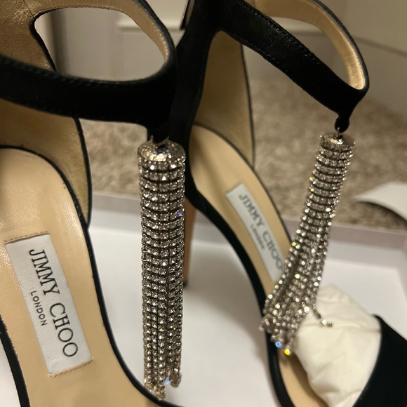 Jimmy Choo Crystal Heels comes with box and dust bag - Picture 3 of 11